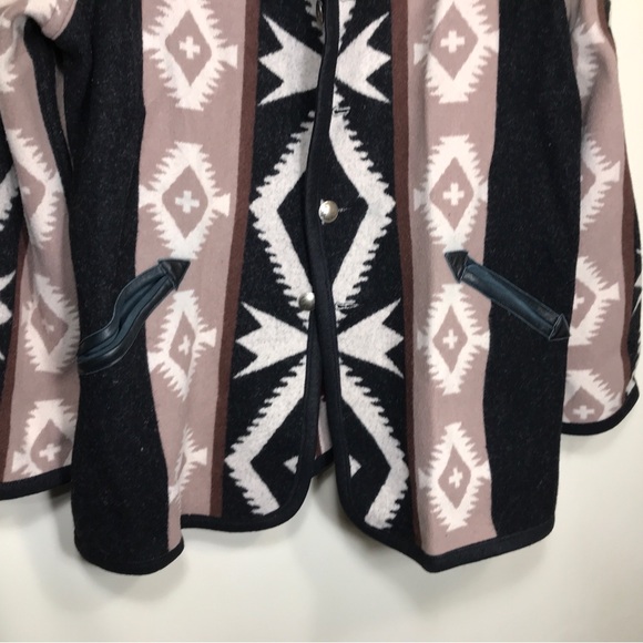 Native Jackets Womens Coat Large Sante Fe Southwestern Zuni Pueblo Wool Blend - Picture 2 of 8